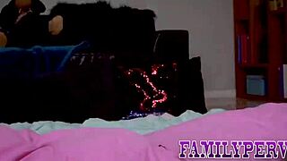 damn teen babe slurps stepbro's cock deep then takes facial cum blast after rough fuck