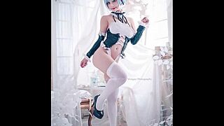 Rinka Okita's Sexy Cosplay Heels Make You Jerk Off Now?