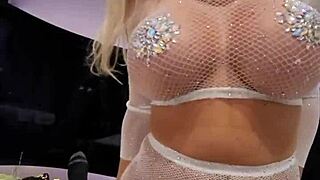 Blonde sucks cock upside down in hot blowjob