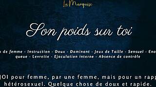 french audio porn feels his weight pressing on you