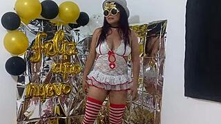 Stepdaughter's Lingerie Party Turns Her into Seductive Whore