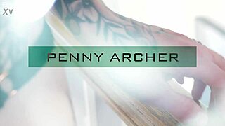 tattooed blonde penny archer chokes on rough face fuck hookup