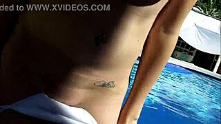 Sindee Shay Fucked Poolside by Monster Cock Facial Finish