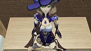 Genshin Impact Lisa Fucked Hard in 3D Hentai POV