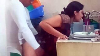 neighbors freak out as cute latina wife squirts on huge cock in kitchen