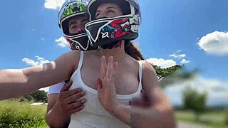 Stepmom Picks Me Up Pantyless After School Flashing Huge Tits!