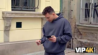 next door neighbor with big fake tits and stockings gets pounded