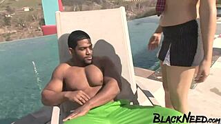 blonde dancer bounces doggystyle on thick bbc after deepthroat tease
