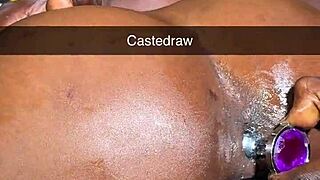 Her Asshole Swallows Biggest Anal Plug Fingering