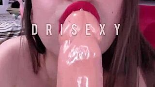 skinny latina dilates tight ass with 22cm dildo ahegao
