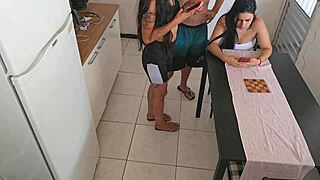 amiga risks it all foding her friend's husband in hot homemade session