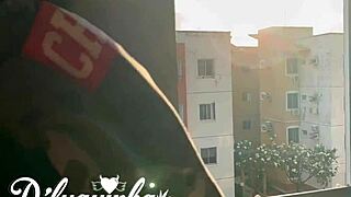 punched coworker friend hard in bathroom then licked her wet pussy