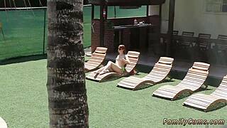 amateur teen's messy toilet blowjob leaves cum everywhere backstage