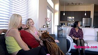 Suggestive Step Siblings Tease Taboo Fuck Before Unaware Family