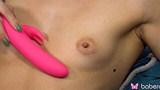 Jasmine Waterfool Fingers Shaved Pussy Moans with Toy Orgasm in 4K