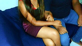 indian bhabhi slut bends over for boss's huge cock creampie in cinema