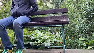 Ever wonder what happens when a BBW cougar pisses in the park and hands her wet panties to a stranger?