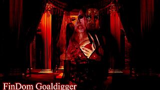 jessica rabbit cosplay mistress teases slave with rabbit toy