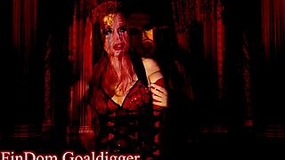 jessica rabbit cosplay mistress teases slave with rabbit toy