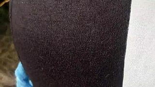 Bound French Slave Maid Dressed for Outdoor BDSM Training Exhibition