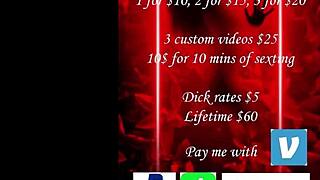 sexy girl squirts pussy while selling hot nudes