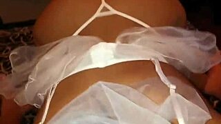 escort dressed as wife takes huge anal pounding in sexy thong.