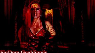 jessica rabbit cosplay mistress teases slave with rabbit toy