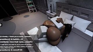 Thick Roblox ebony begs you to squeeze her huge tits