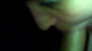 sexy brunette slurps monster cock deep down throat