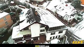 Who fucked athletic big tits brunette in stockings pov?