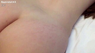 my wife moans relaxing as i finger her tight asshole up close