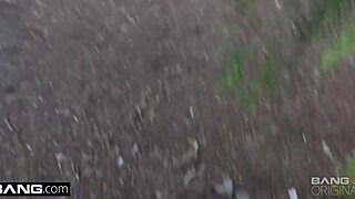 Alyssa Cole Drops to Knees for Public Park Cock Sucking