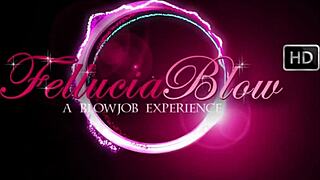 sensual cfnm blonde babe gives erotic handjob blowjob cumshot with lover's cock