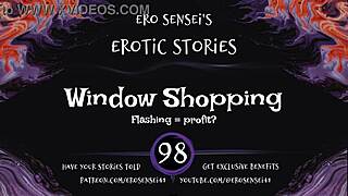 erotic window shopping audio tempts women to orgasm pov reality