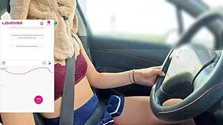 a friend films me driving with fan remote controlling my lovense vibrator 😈