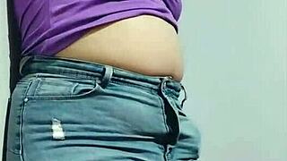 Nicole Teases Saggy Tits and Chubby Belly POV Shy