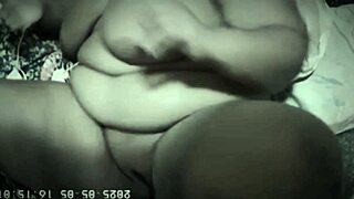 hidden cam catches chubby stepmom masturbating for stepson