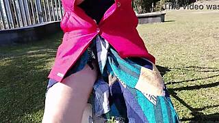 Stepmom and stepsis get me filming their public workout showoff