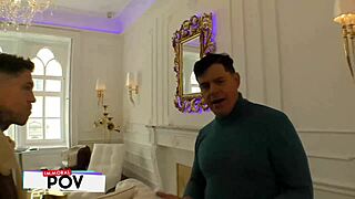 ukrainian babe josephine gets double teamed by big cocks