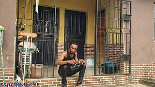 fucking neighbor slut in miniskirt while boyfriend's away her pussy grips tight