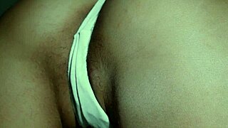 milf fingers wet pussy in white panties to dripping orgasm close up