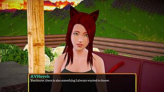 Brunette teen's big tits and ass in homemade erotic family game