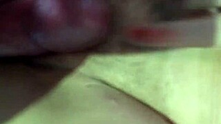 unknown stranger blasts hot cum all over a wife's exposed pussy