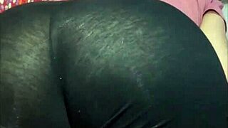 slumber party with latina teen milf in tiny black gym shorts