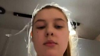 Sexy blonde gives public blowjob to big cock