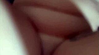 Creampie surprise after flashing my wet vagina!