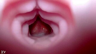 Emelie Fucks Bad Dragon Fleshlight for Quickie Creampie Sounds