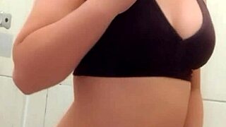 Watch This Steamy Shower Waxing On Hot Young Babe's Perky Tits!