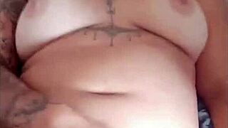 Creampie surprise after flashing my wet vagina!