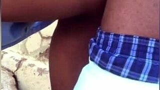 Ebony couple dumps multiple cumshots on ass face and creampie pussy